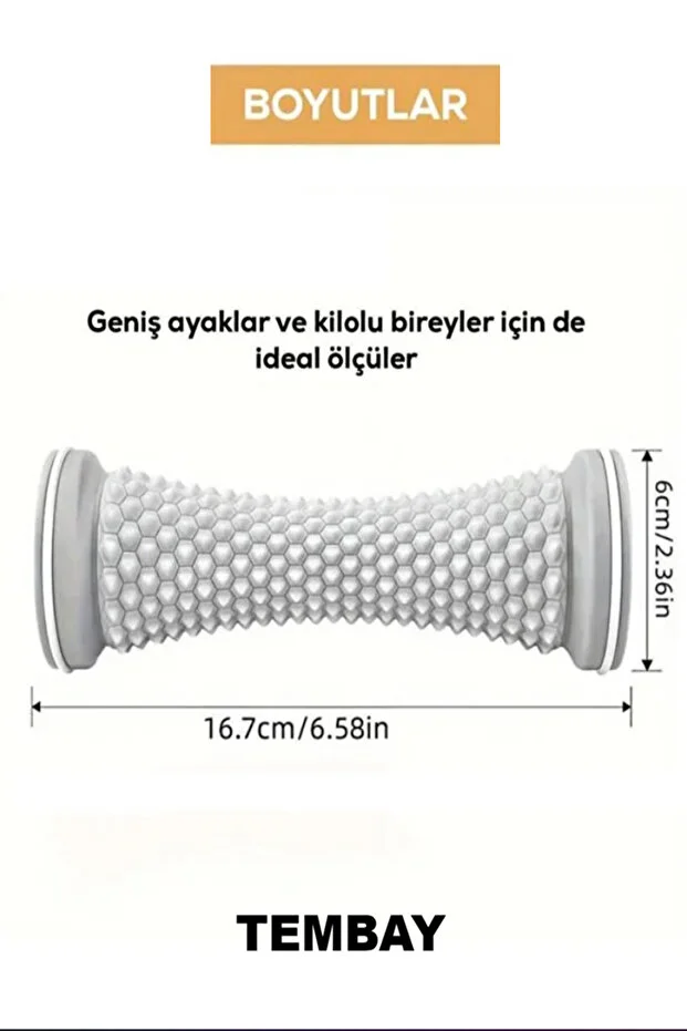  Ayak Masaj Aleti, Derin Doku Masajı İçin Yüksek Performanslı Silindir, Topuk dikeni Egzersizi 1 Adet